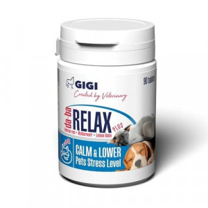 GIGI DA-BA RELAX PLUS papildbarība suņiem, kaķiem Nomierinošas tabletes N90